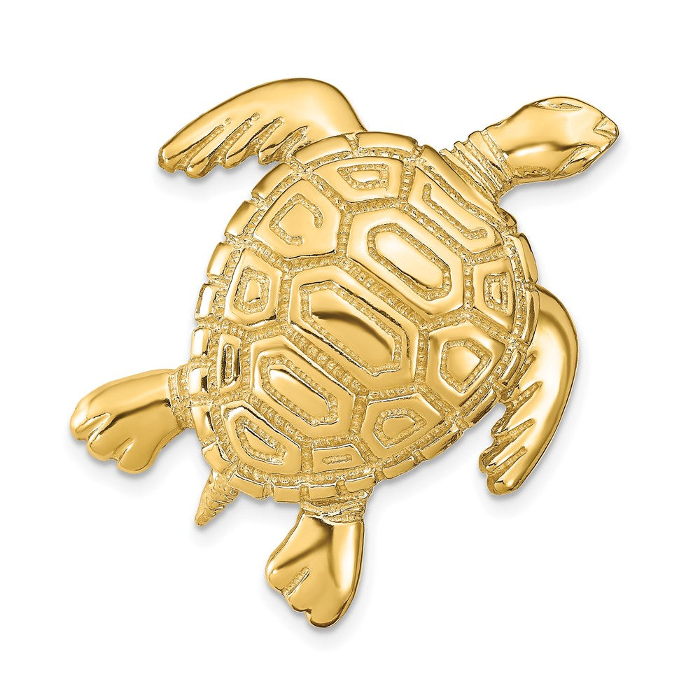 14K Gelbgold Schildkröte Anhänger