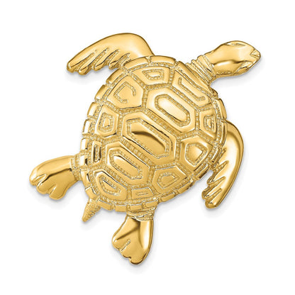 14K Gelbgold Schildkröte Anhänger