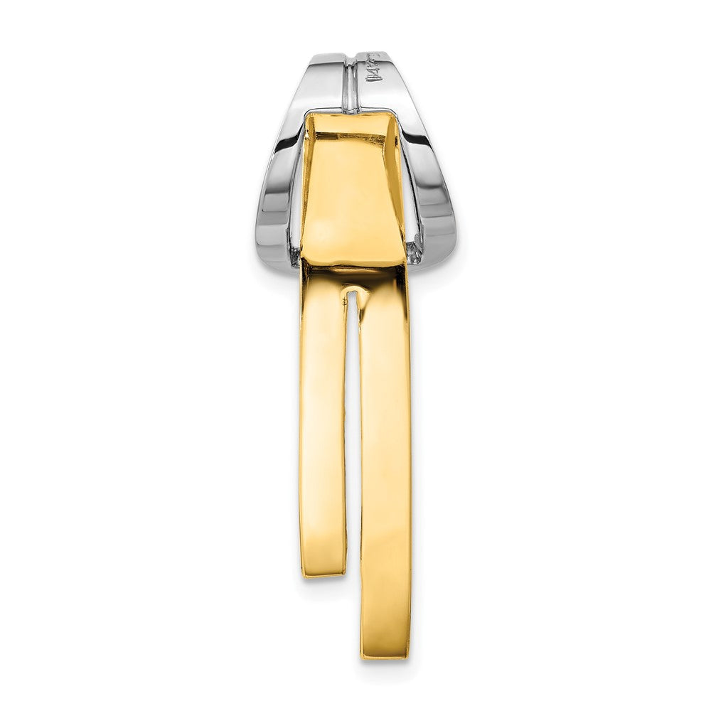 14K Bicolor Knoten Anhänger