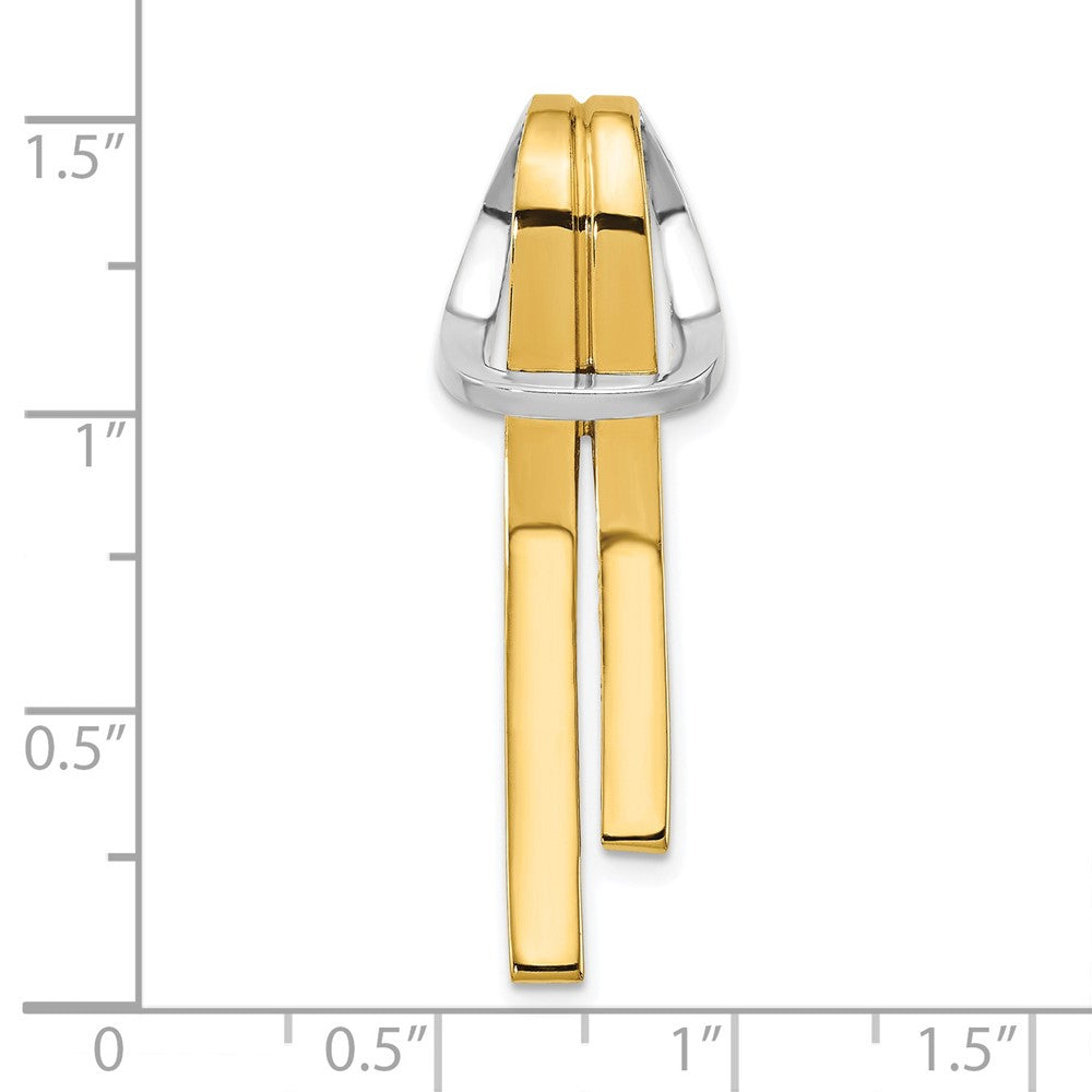 14K Bicolor Knoten Anhänger