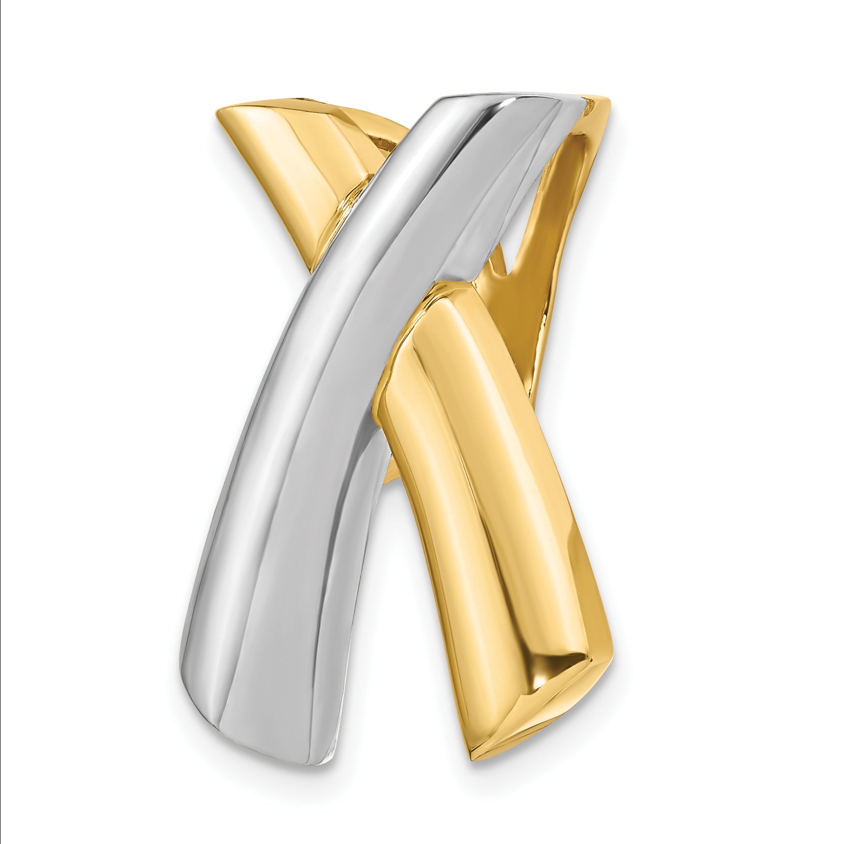 14K Bicolor X Anhänger