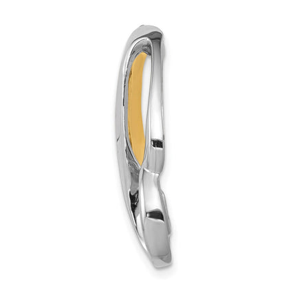 14K Bicolor Passt Up To 6mm Omega, 8mm Wendbar, Omega Anhänger