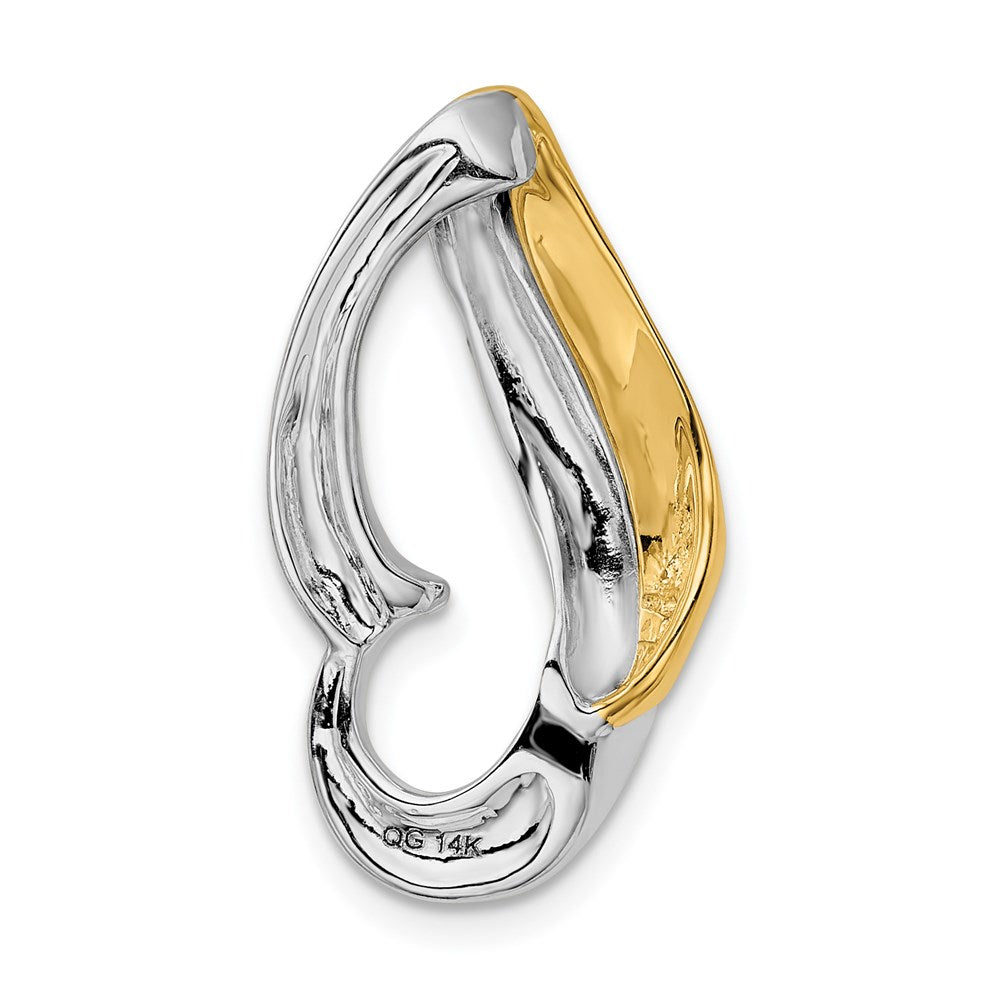 14K Bicolor Passt Up To 6mm Omega, 8mm Wendbar, Omega Anhänger
