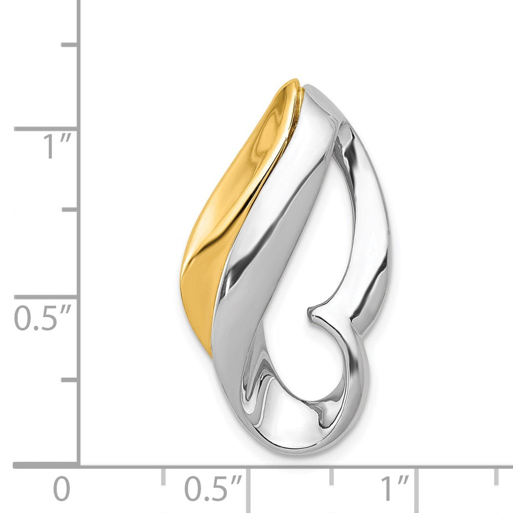 14K Bicolor Passt Up To 6mm Omega, 8mm Wendbar, Omega Anhänger