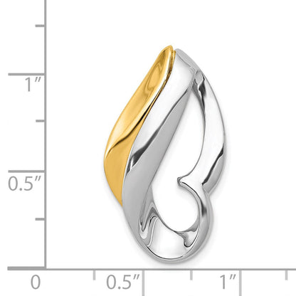 14K Bicolor Passt Up To 6mm Omega, 8mm Wendbar, Omega Anhänger