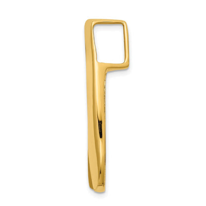 14K Gelbgold Passt Up To 6mm Normal, 8mm Fantasie, Omega Anhänger