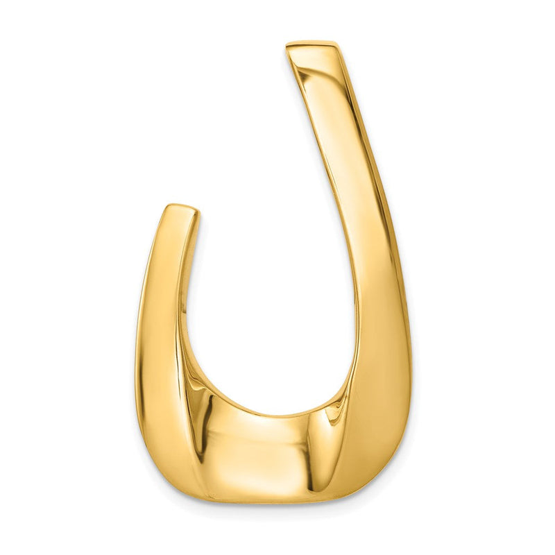 14K Gelbgold Passt Up To 6mm Normal, 8mm Fantasie, Omega Anhänger