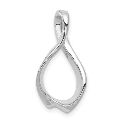 14K Weißgold Passt Up To 2mm Omega/ 4mm Wendbar Omega Anhänger