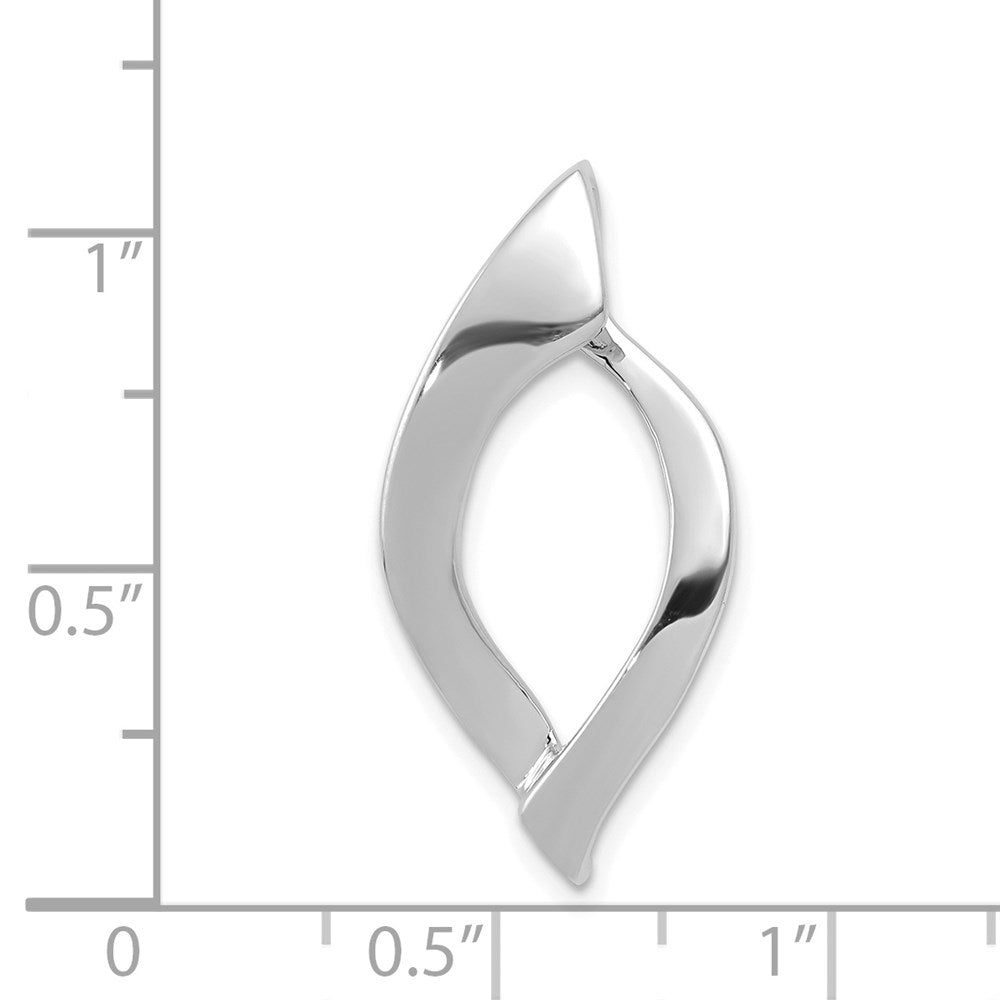 14K Weißgold Passt Up To 8mm Normal, 10mm Fantasie Wendbar Omega Anhänger