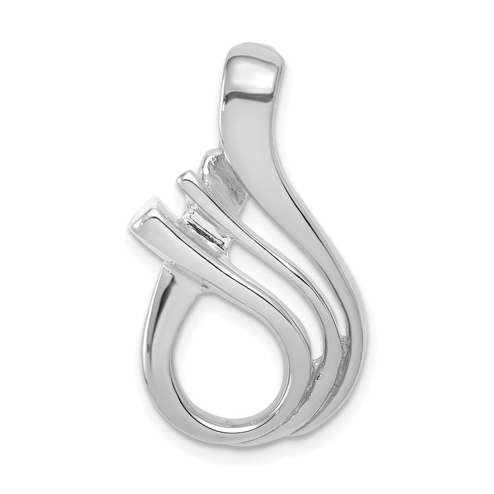 14K Weißgold Passt Up To 5mm Omega, 6mm Wendbar, Omega Anhänger