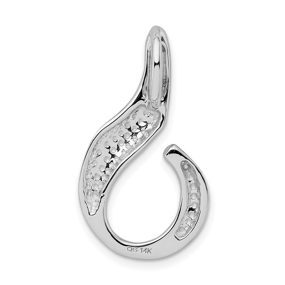 14K Weißgold Passt Up To 6mm Normal und Fantasie Omega Anhänger