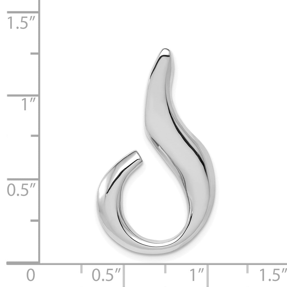 14K Weißgold Passt Up To 6mm Normal und Fantasie Omega Anhänger