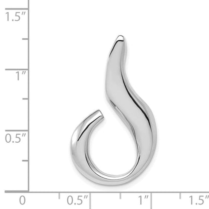 14K Weißgold Passt Up To 6mm Normal und Fantasie Omega Anhänger