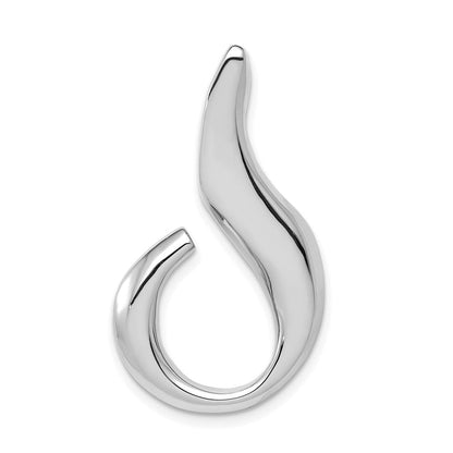 14K Weißgold Passt Up To 6mm Normal und Fantasie Omega Anhänger