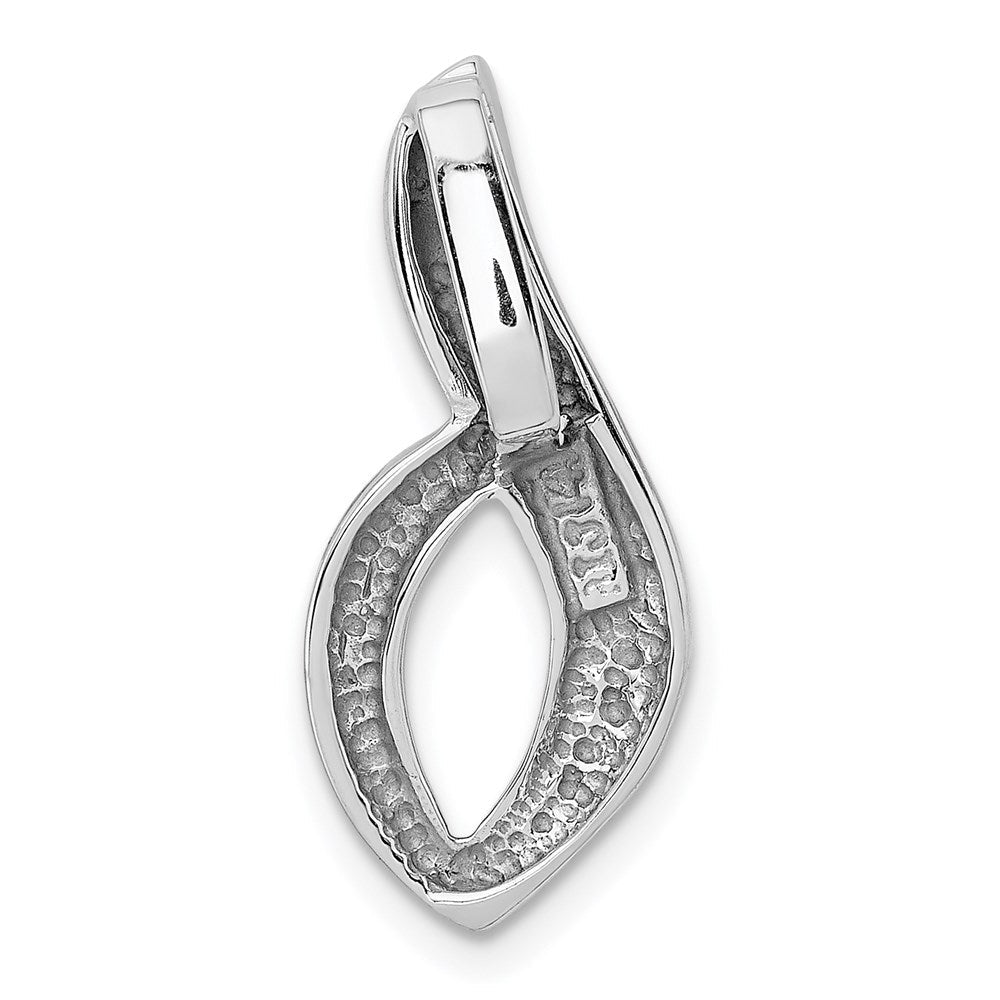 14K Weißgold Passt Up To 6mm Normal, 8mm Fantasie Omega Anhänger