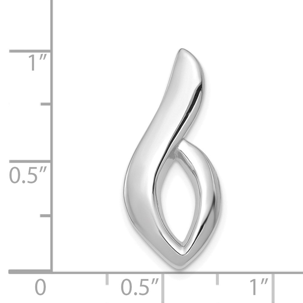 14K Weißgold Passt Up To 6mm Normal, 8mm Fantasie Omega Anhänger