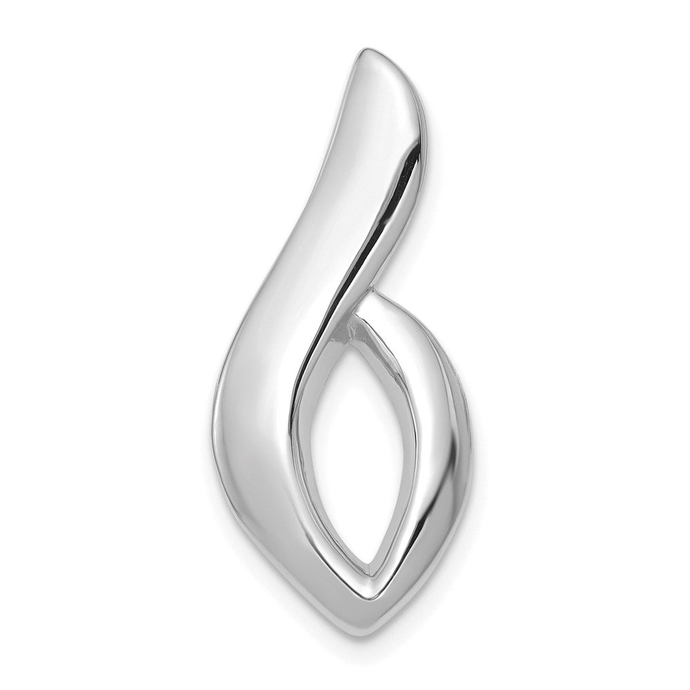 14K Weißgold Passt Up To 6mm Normal, 8mm Fantasie Omega Anhänger