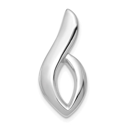 14K Weißgold Passt Up To 6mm Normal, 8mm Fantasie Omega Anhänger