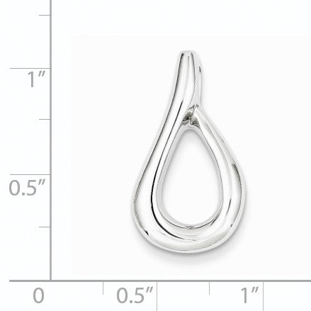 14K Weißgold Passt Up To 4mm Omega, 6mm Wendbar, Omega Anhänger