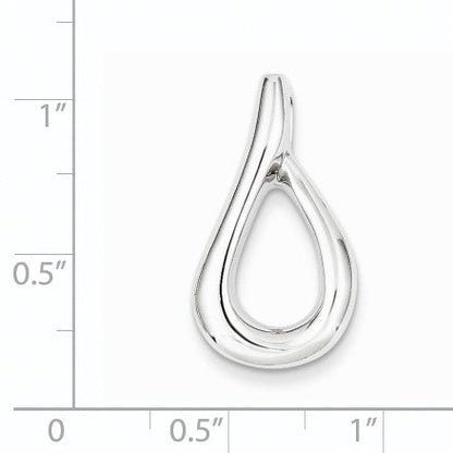 14K Weißgold Passt Up To 4mm Omega, 6mm Wendbar, Omega Anhänger