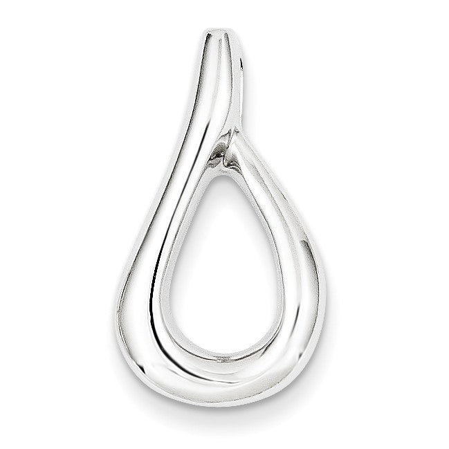 14K Weißgold Passt Up To 4mm Omega, 6mm Wendbar, Omega Anhänger