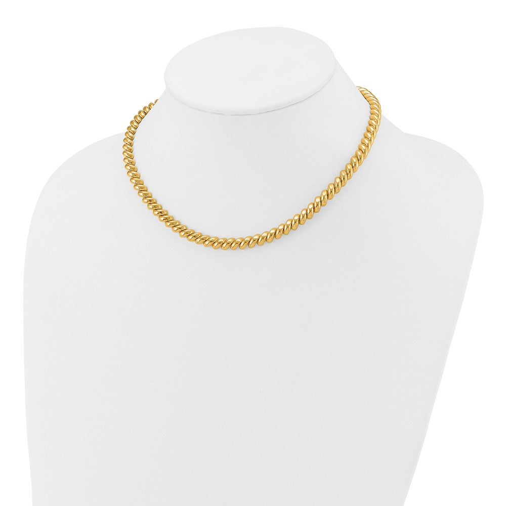 14K Gelbgold Poliert San Marco Halskette