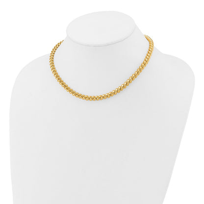 14K Gelbgold Poliert San Marco Halskette