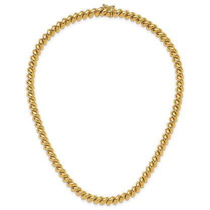 14K Gelbgold Poliert San Marco Halskette