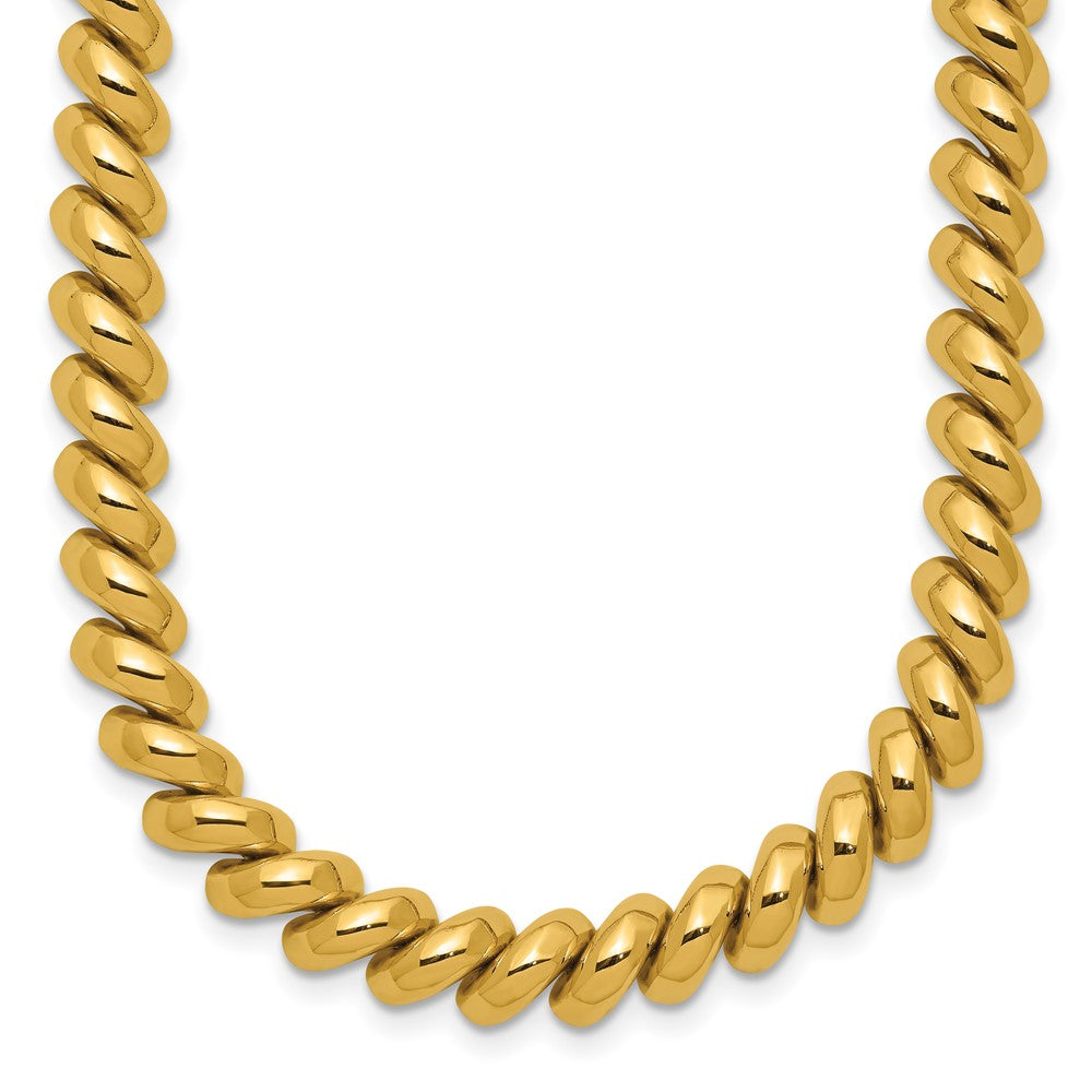 14K Gelbgold Poliert San Marco Halskette