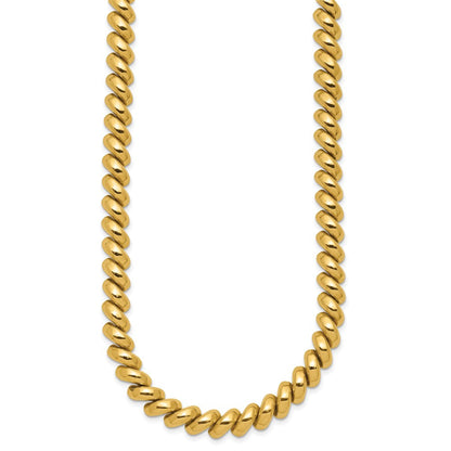 14K Gelbgold Poliert San Marco Halskette