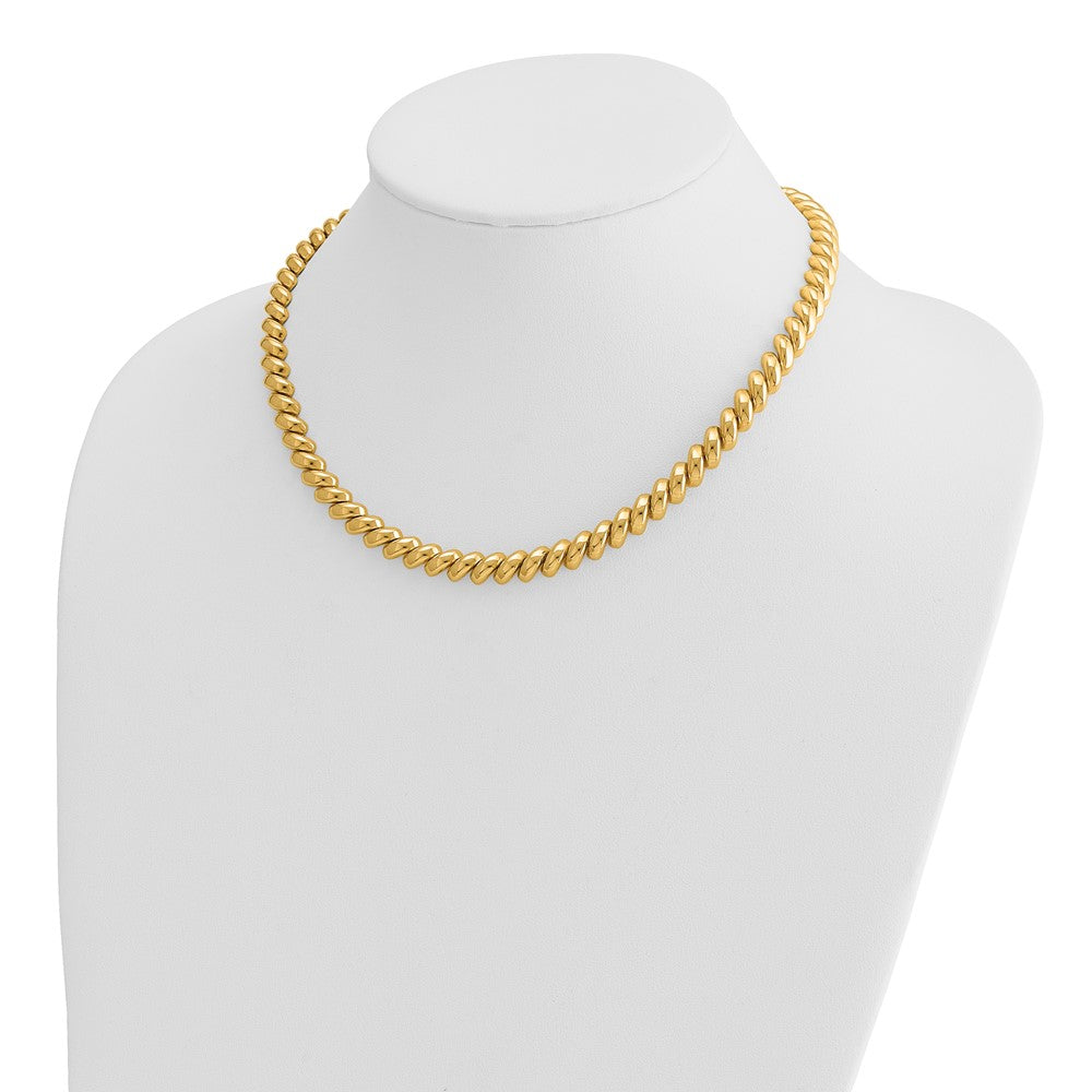 14K Gelbgold Poliert San Marco Halskette