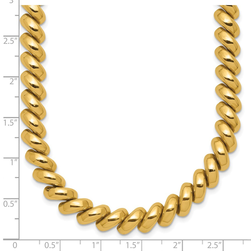 14K Gelbgold Poliert San Marco Halskette