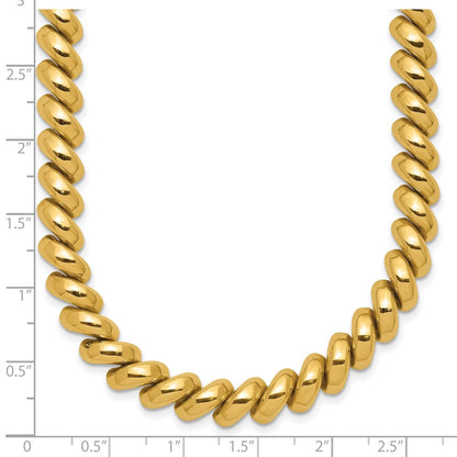 14K Gelbgold Poliert San Marco Halskette