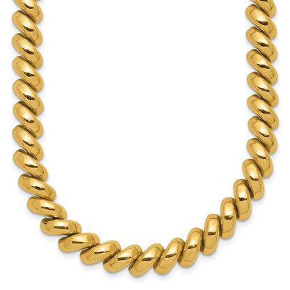 14K Gelbgold Poliert San Marco Halskette
