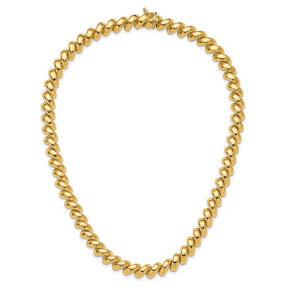14K Gelbgold Poliert San Marco Halskette