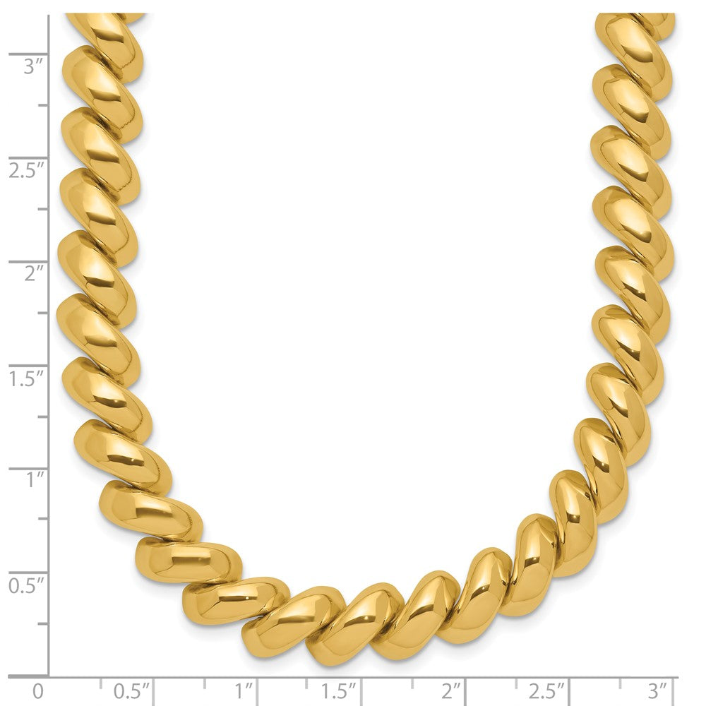 14K Gelbgold Poliert San Marco Halskette