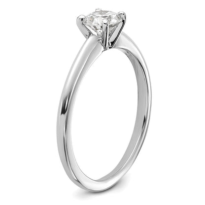 14K Weißgold Verlobungsring mit 0,5 ct. zertifiziertem, im Labor gezüchtetem Diamant, VS/SI+ G+, rund, Solitär