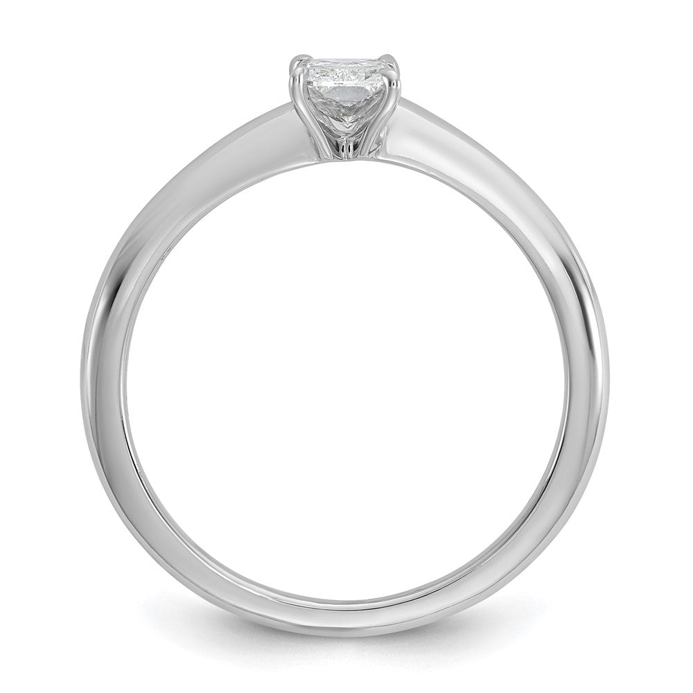 14K Weißgold 0,5 ct. Zertifizierter Laborgezüchteter Diamant VS/SI+ G+ Radiant-Solitär-Verlobungsring