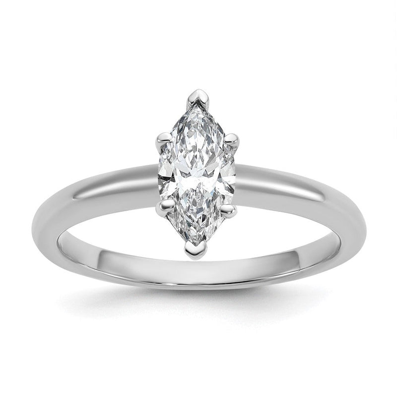 14K Weißgold 0,75 ct. im Labor gezüchteter Diamant VS/SI+ G+ Marquise-Solitär-Verlobungsring
