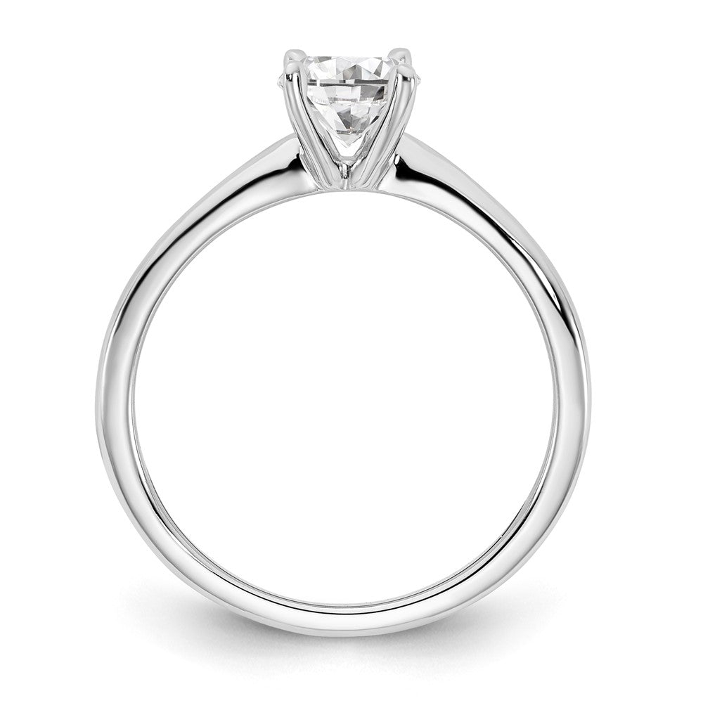 14K Weißgold 0,75 ct. Labor-Diamant VS/SI+ G+ Oval Solitär Verlobungsring