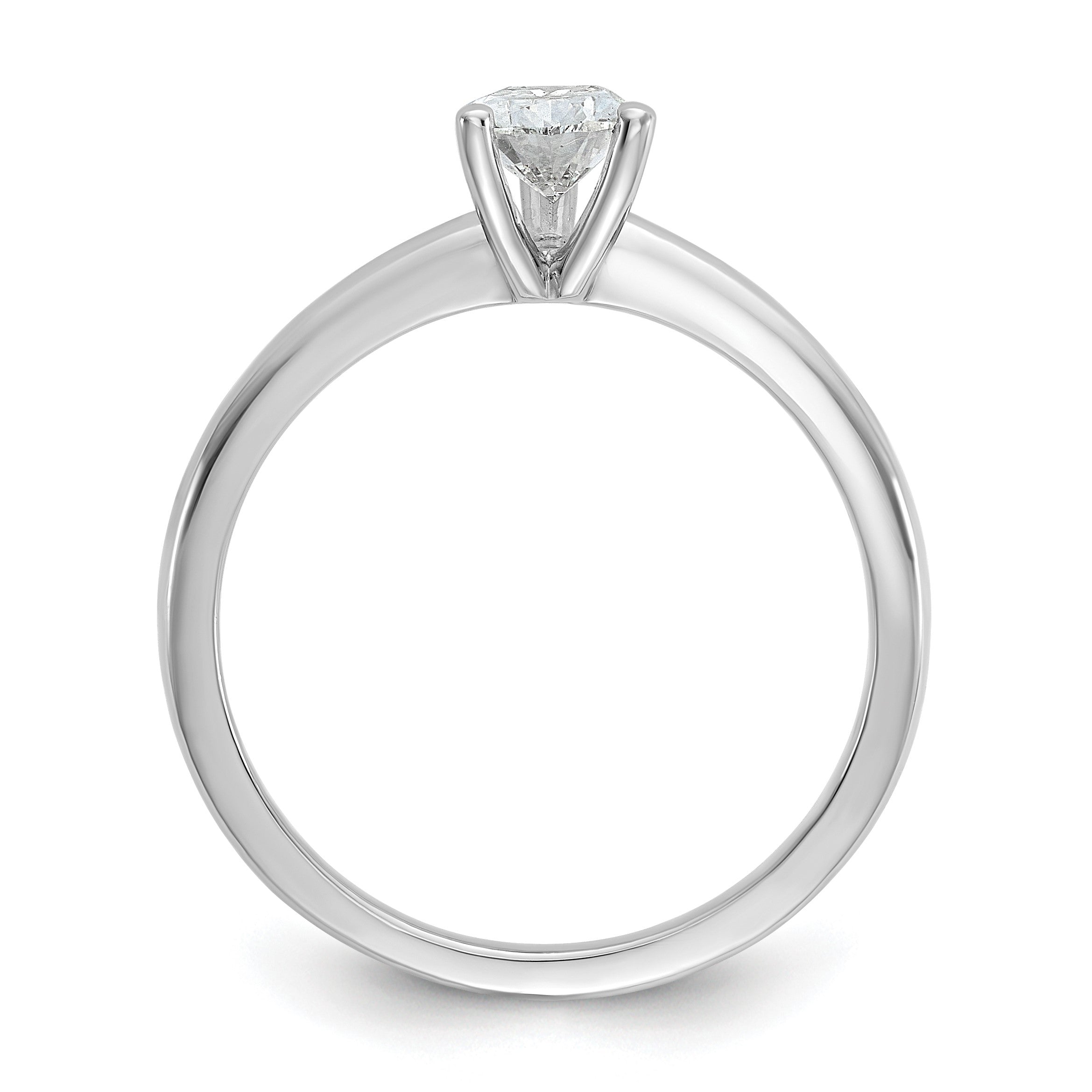 14K Weißgold Verlobungsring mit 0,75 ct. im Solitär-Design, Birnenschliff, Labor-gezüchteter Diamant, VS/SI+ G+