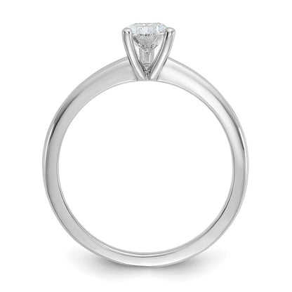 14K Weißgold Verlobungsring mit 0,75 ct. im Solitär-Design, Birnenschliff, Labor-gezüchteter Diamant, VS/SI+ G+