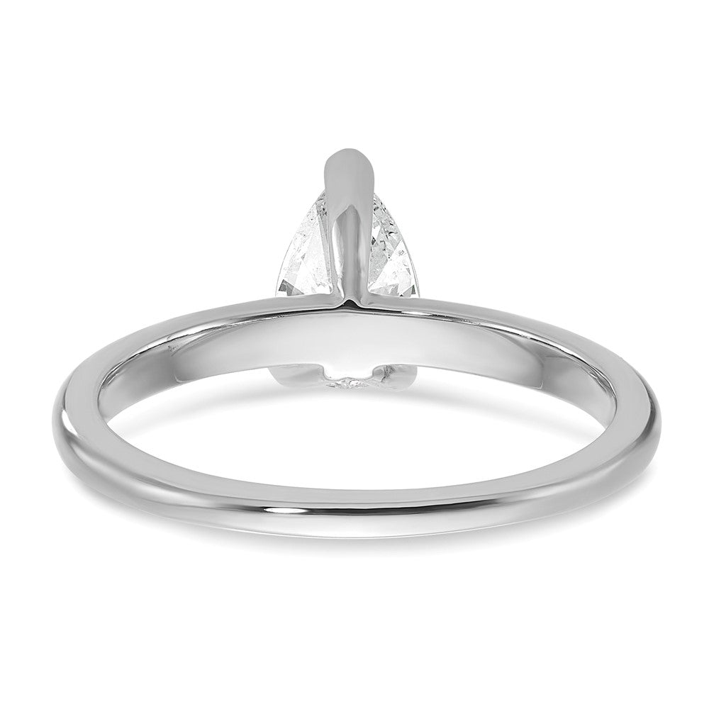 14K Weißgold 0,75 ct. zertifizierter, im Labor gezüchteter Diamant VS/SI+ G+ Birne Solitär Verlobungsring