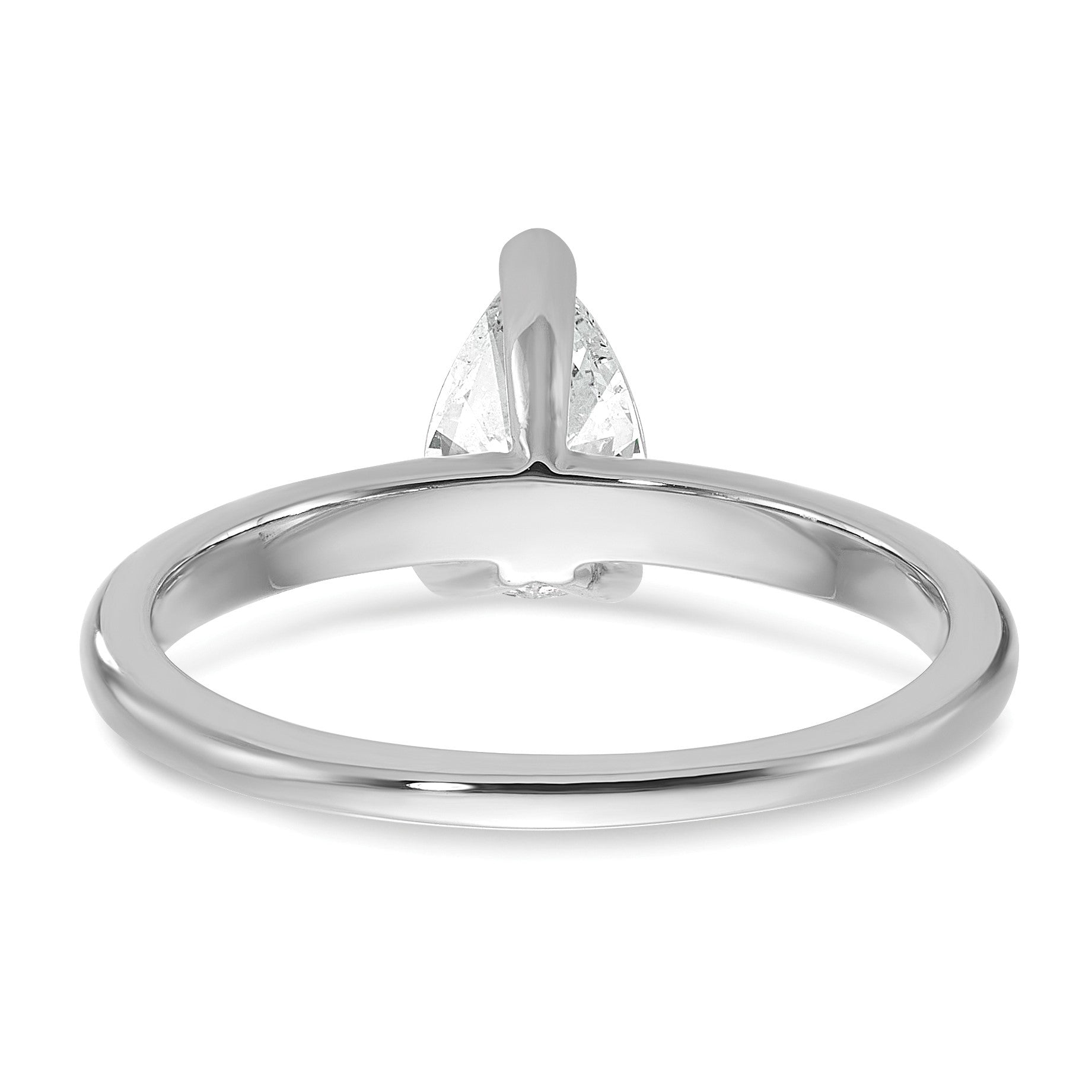 14K Weißgold Verlobungsring mit 0,75 ct. im Solitär-Design, Birnenschliff, Labor-gezüchteter Diamant, VS/SI+ G+