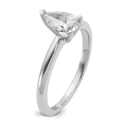 14K Weißgold Verlobungsring mit 0,75 ct. im Solitär-Design, Birnenschliff, Labor-gezüchteter Diamant, VS/SI+ G+