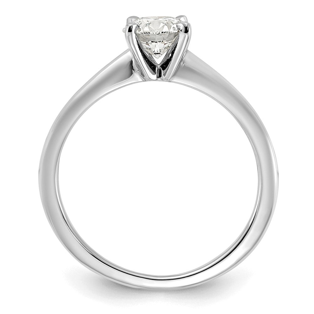 Verlobungsring aus 14K Weißgold mit 0,75 ct. im Labor gezüchtetem Diamant, Rundschliff, Solitär, VS+ F+