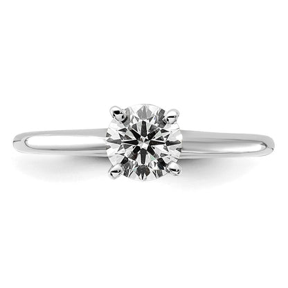 Verlobungsring aus 14K Weißgold mit 0,75 ct. im Labor gezüchtetem Diamant, Rundschliff, Solitär, VS+ F+