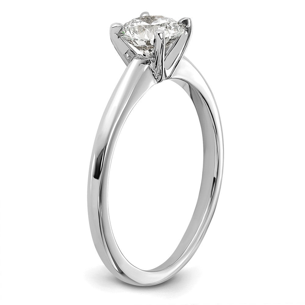 Verlobungsring aus 14K Weißgold mit 0,75 ct. im Labor gezüchtetem Diamant, Rundschliff, Solitär, VS+ F+