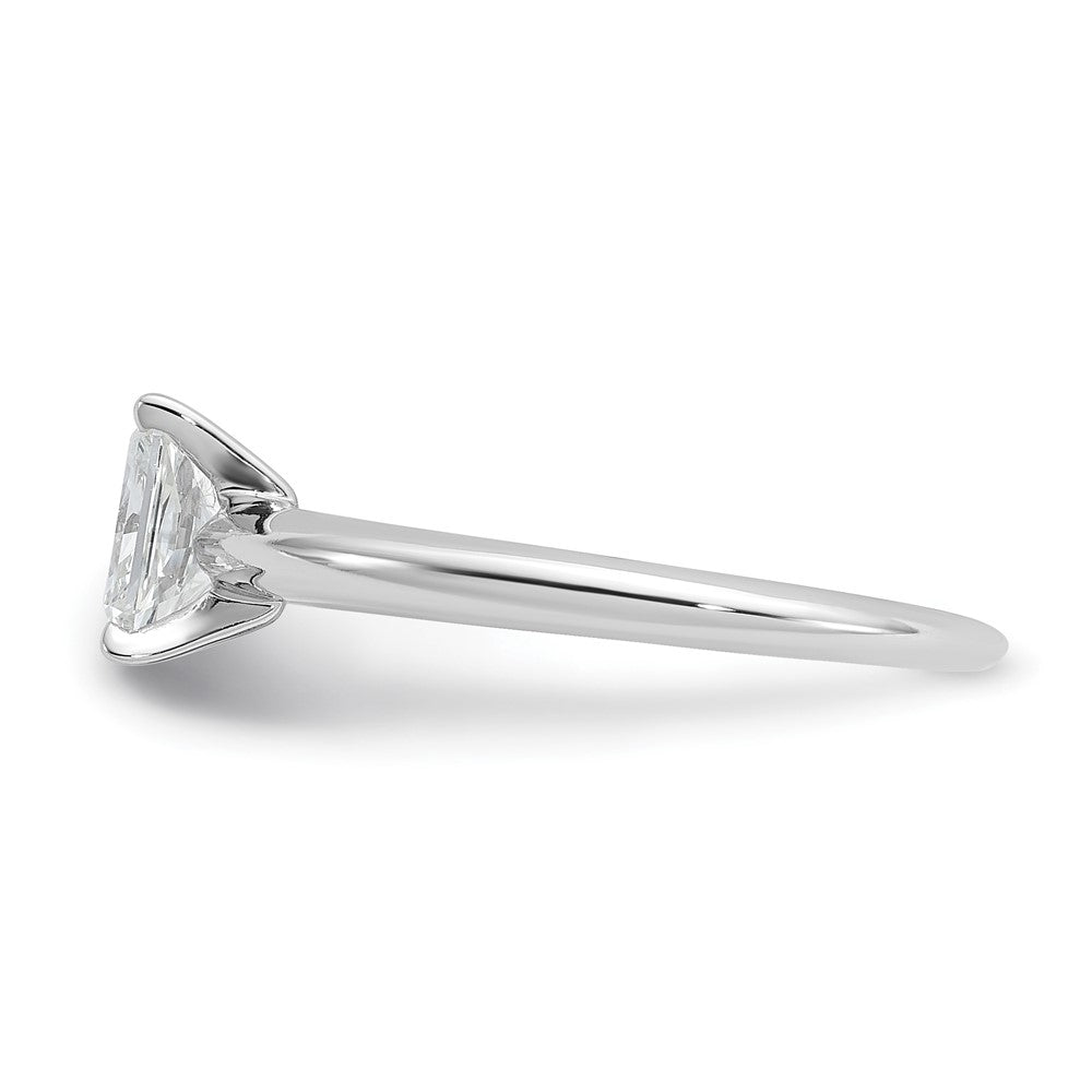 14K Weißgold Verlobungsring mit 0,75 ct. Labor-gezüchtetem Diamant VS/SI+ G+ im Radiant-Schliff, Solitär