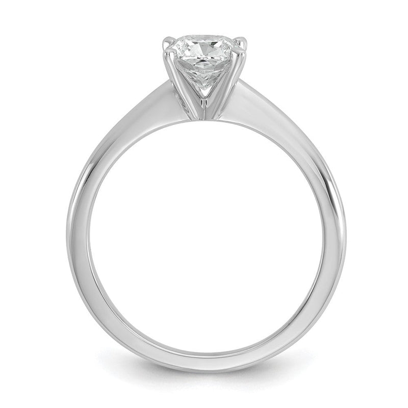 14K Weißgold 1 Karat Zertifiziert Im Labor Gezüchtet Diamant Vs+ F+ Kissen Komplett Solitär Verlobungsring
